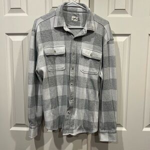 Fair Harbor Gray Knit Flannel shirt